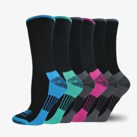 Calcetines cortos para mujer con control de humedad, talla 6-9, paquete de 6