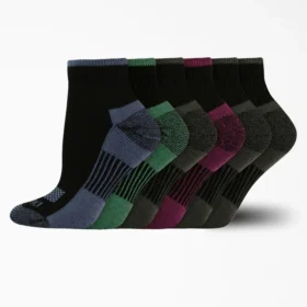 Calcetines cortos para mujer con control de humedad, talla 6-9, paquete de 6