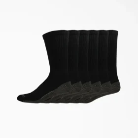 Calcetines de trabajo de control de humedad, talla 6-12, paquete de 6