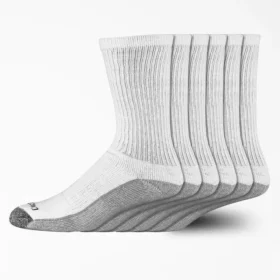 Calcetines de trabajo de control de humedad, talla 6-12, paquete de 6