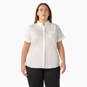 Camisa de botones para mujer talla grande