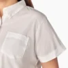 Camisa de botones para mujer talla grande