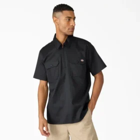 Camisa de trabajo con cremallera de 1/4