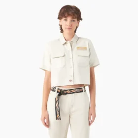 Camisa de trabajo corta Eagle para mujer de Dickies X Harley-Davidson