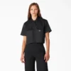 Camisa de trabajo corta para mujer
