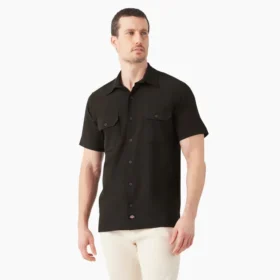 Camisa de trabajo de alto rendimiento de manga corta