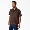 Camisa de trabajo de color liso con efecto desgastado Camisa de trabajo de color liso con efecto desgastado
