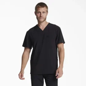 Camisa de trabajo de cuello en V Eds Essentials para hombre