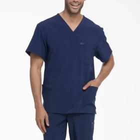 Camisa de trabajo de cuello en V Eds Essentials para hombre