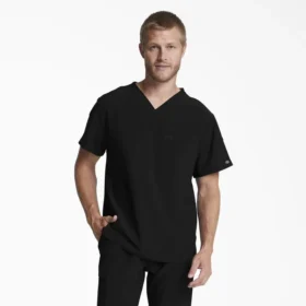 Camisa de trabajo de cuello en V para meter por dentro de los pantalones Eds Essentials para hombre