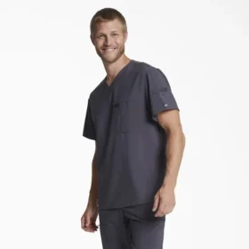 Camisa de trabajo de cuello en V para meter por dentro de los pantalones Eds Essentials para hombre