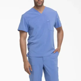 Camisa de trabajo de cuello en V para meter por dentro de los pantalones Eds Essentials para hombre