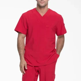 Camisa de trabajo de cuello en V para meter por dentro de los pantalones Eds Essentials para hombre