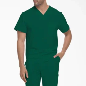 Camisa de trabajo de cuello en V para meter por dentro de los pantalones Eds Essentials para hombre