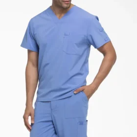 Camisa de trabajo de cuello en V para meter por dentro de los pantalones Eds Essentials para hombre