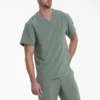 Camisa de trabajo de cuello en V para meter por dentro de los pantalones Eds Essentials para hombre Camisa de trabajo de cuello en V para meter por dentro de los pantalones Eds Essentials para hombre