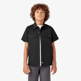 Camisa de trabajo de manga corta para niños