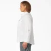 Camisa de trabajo de manga larga con lengüeta enrollable para mujer talla grande