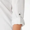 Camisa de trabajo de manga larga con lengüeta enrollable para mujer talla grande