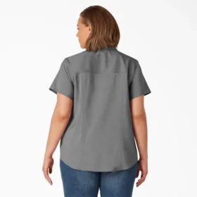 Camisa de trabajo de pantalón corto refrescante para mujer talla grande Camisa de trabajo de pantalón corto refrescante para mujer talla grande