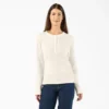 Camisa Henley de cuello redondo para mujer
