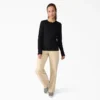 Camisa Henley de cuello redondo para mujer