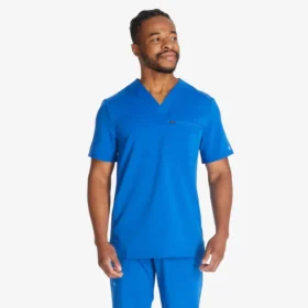Camisa médica de cuello en V para hombre Balance