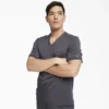 Camisa médica de cuello en V para hombre Balance Camisa médica de cuello en V para hombre Balance