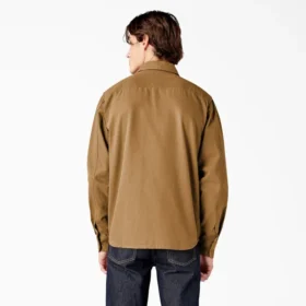 Camisa utilitaria de manga larga de lona de algodón