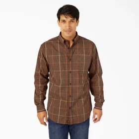 Camisas a cuadros de manga larga con corte holgado Flex