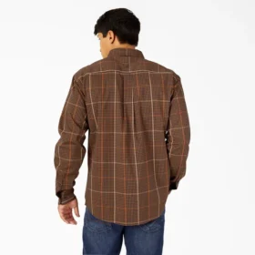 Camisas a cuadros de manga larga con corte holgado Flex