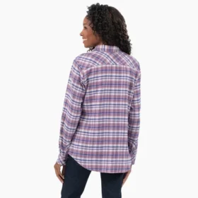 Camisas de franela a cuadros de manga larga para mujer