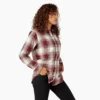 Camisas de franela a cuadros de manga larga para mujer Camisas de franela a cuadros de manga larga para mujer