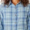 Camisas de franela a cuadros de manga larga para mujer Camisas de franela a cuadros de manga larga para mujer