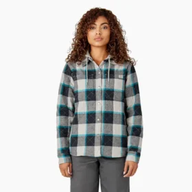 Camisas de franela con capucha para mujer