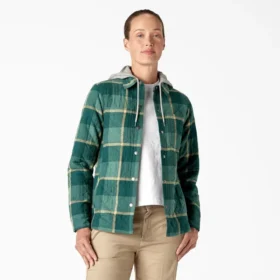 Camisas de franela con capucha para mujer