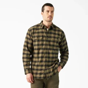 Camisas de franela de manga larga Flex