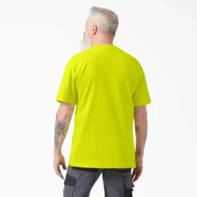 Camisas de manga corta con bolsillo de neón de tejido grueso