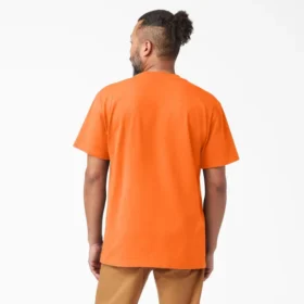 Camisas de manga corta con bolsillo de neón de tejido grueso