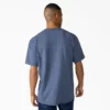 Camisas de manga corta con bolsillo de tejido de punto de peso pesado jaspeado