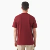 Camisas de manga corta con bolsillo de tejido de punto de peso pesado jaspeado