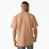 Camisas de manga corta con bolsillo de tejido de punto de peso pesado jaspeado