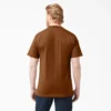 Camisas de manga corta con bolsillo de tejido de punto de peso pesado jaspeado