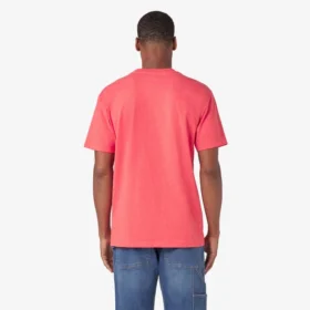 Camisas de manga corta con bolsillo de tejido de punto de peso pesado jaspeado