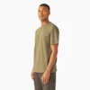 Camisas de manga corta con bolsillo de tejido de punto de peso pesado jaspeado