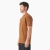 Camisas de manga corta con bolsillo de tejido de punto de peso pesado jaspeado