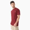 Camisas de manga corta con bolsillo de tejido de punto de peso pesado jaspeado