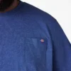 Camisas de manga corta con bolsillo de tejido de punto de peso pesado jaspeado