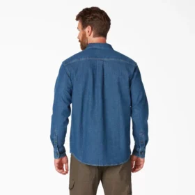 Camisas de manga larga de mezclilla Flex