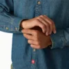 Camisas de mezclilla ligeras de manga larga Camisas de mezclilla ligeras de manga larga